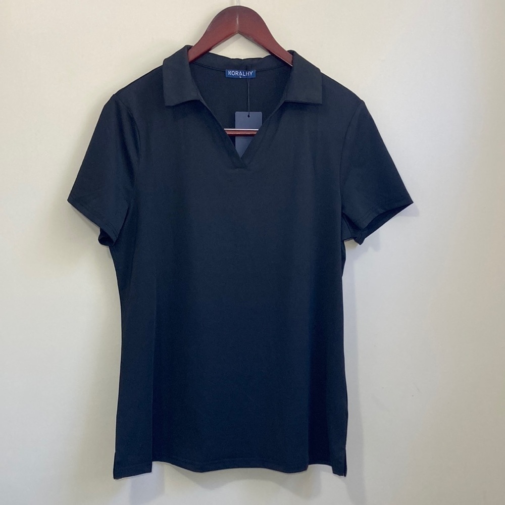 Koralhy Women’s Short Sleeve Golf Shirt Size L